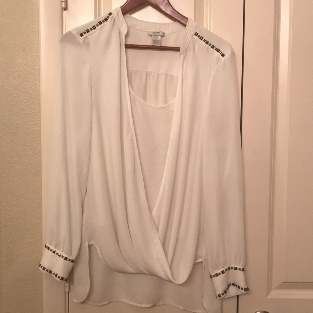 Cache Blouse with beaded Detail